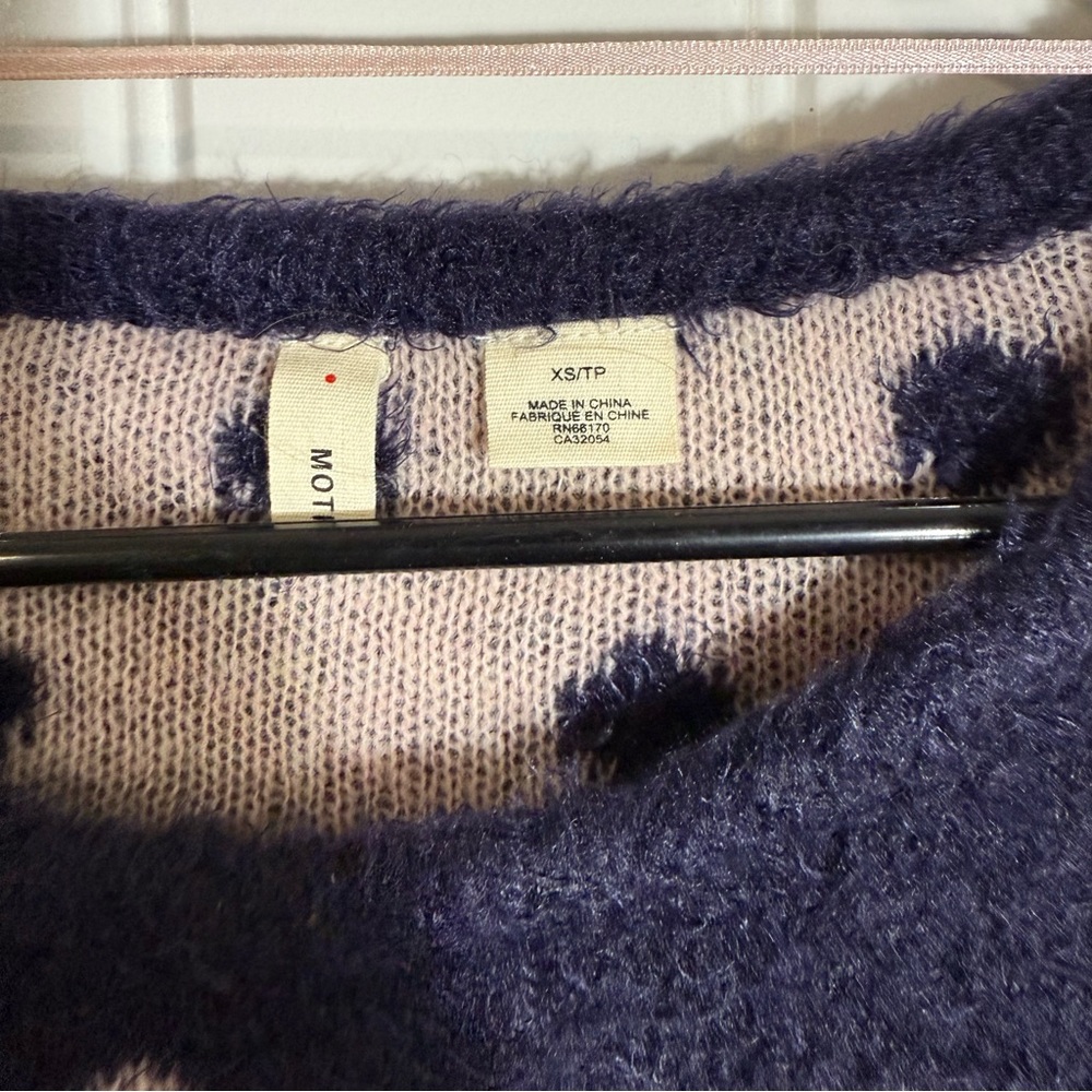 Anthropologie Navy Blue Polka Dot - Picture 3 of 5